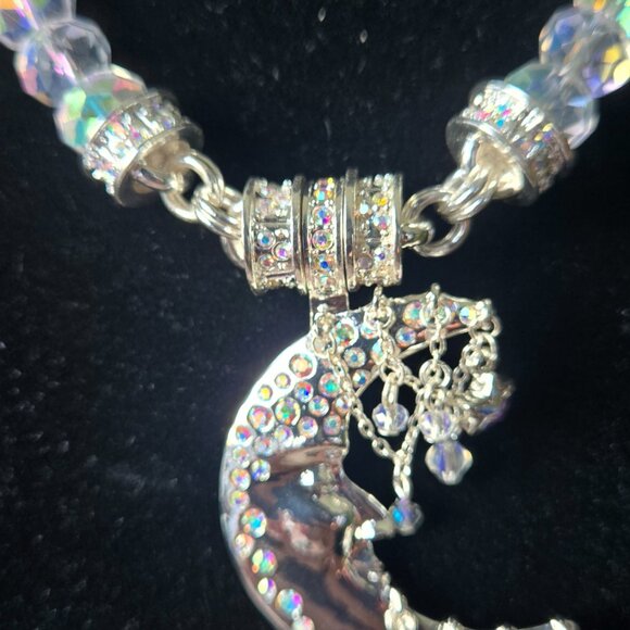 KIRKS FOLLY DANCING IN THE MOONLIGHT MAGNETIC ENHANCER & 10mm AB CRYSTAL NECKLAC - Picture 4 of 14